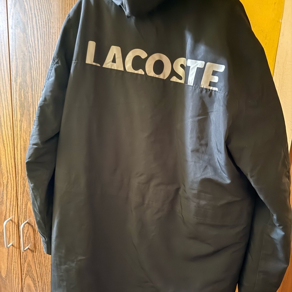 Lacoste Men's Black Raincoat